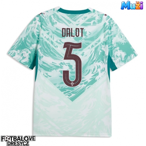 Portugalsko Diogo Dalot #5 Venkovní Dres MS 2026 Krátký Rukáv Portugalsko Diogo Dalot #5 Venkovní Dres MS 2026 Krátký Rukáv